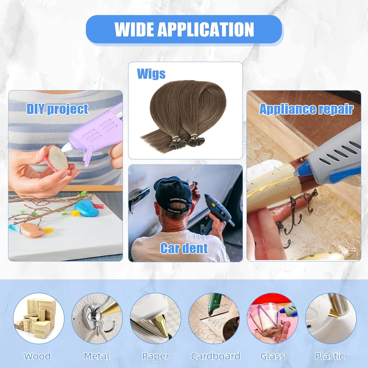 24 szt. Profesjonalne patyczki – Glue Gun Hair recenzja i cena